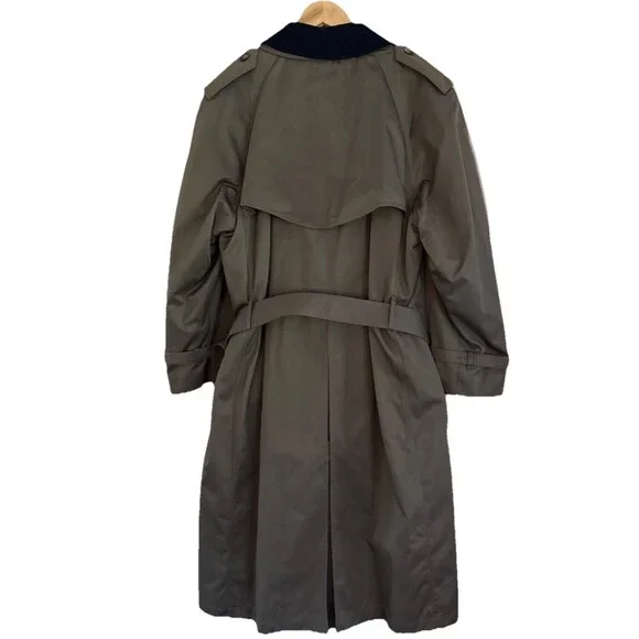 RALPH LAUREN Chaps Trench Coat Mens Sz 38S Double Breasted Removable Wool Lining - Picture 6 of 16